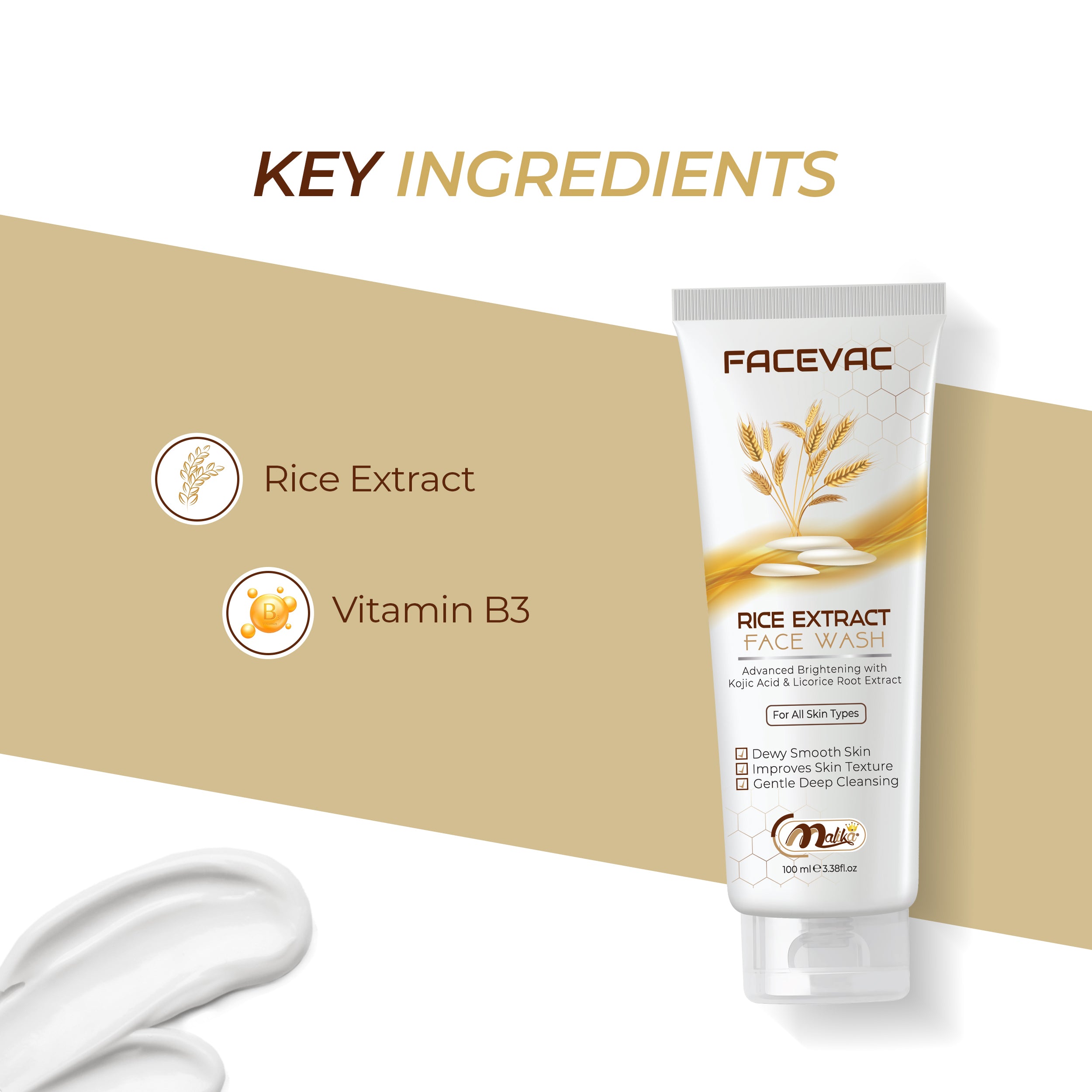 FaceVac- Rice Extract Facewash