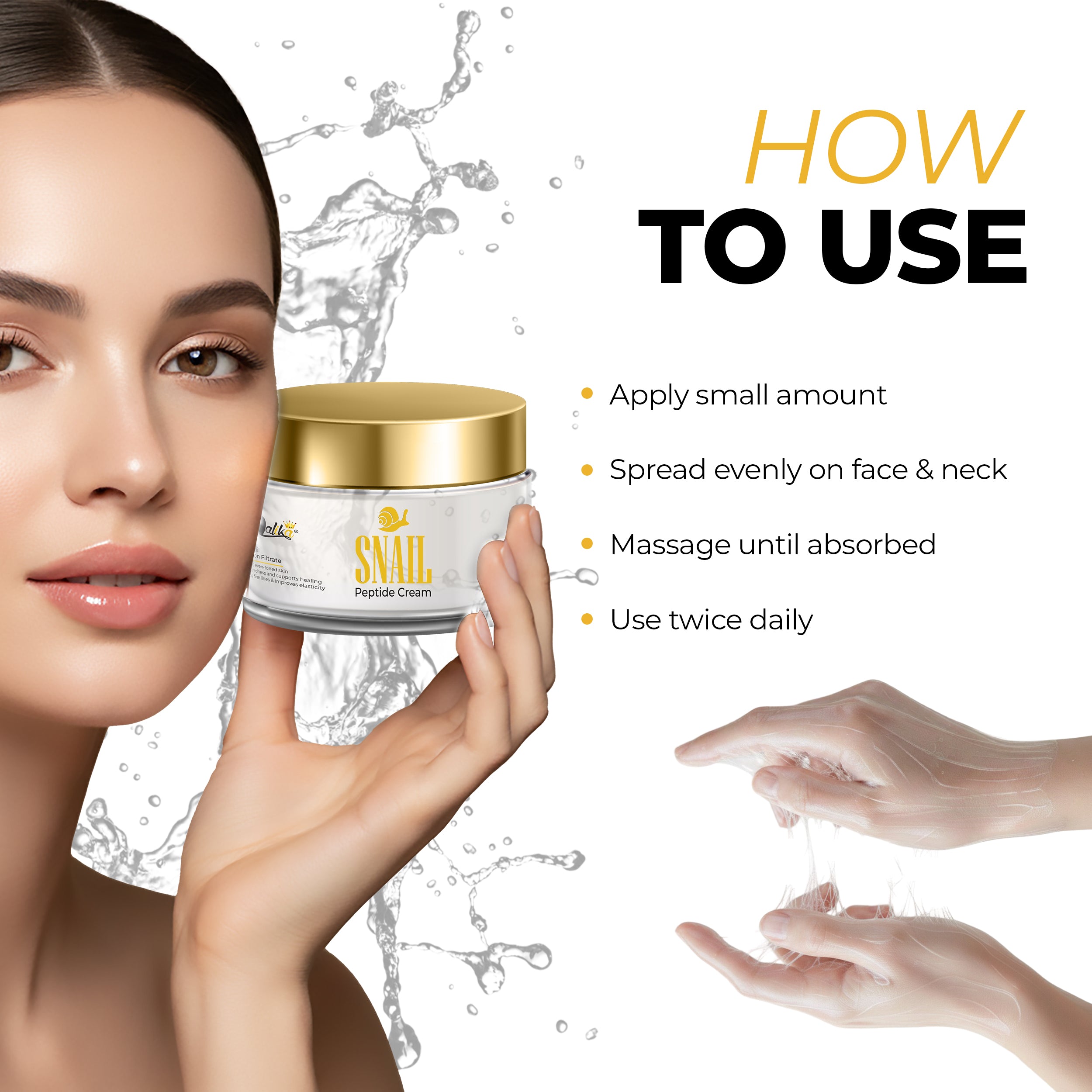 Snail Peptide Cream - 92% Snail Secretion Filterate