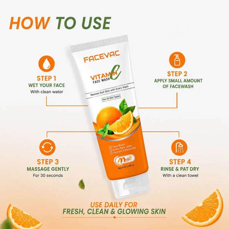 FaceVac – Vitamin C Facewash