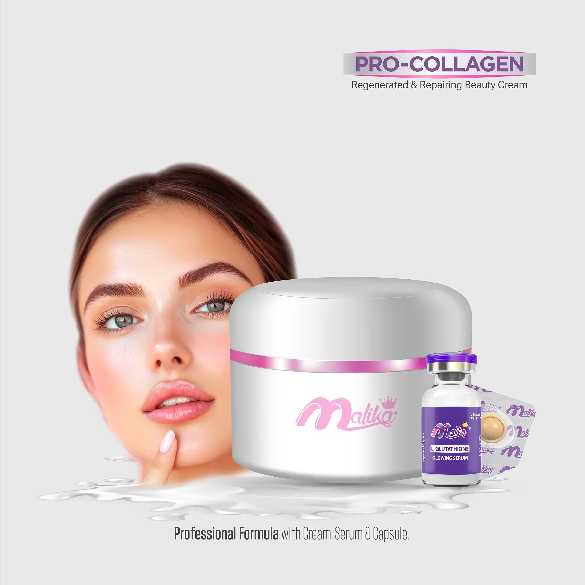 Malika Pro Collagen 3-in-1 Beauty Cream