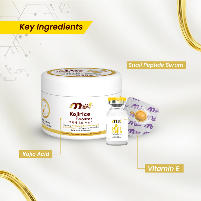 Glass Skin Kit 3 in 1 – Kojirice Cream, Serum & Capsule
