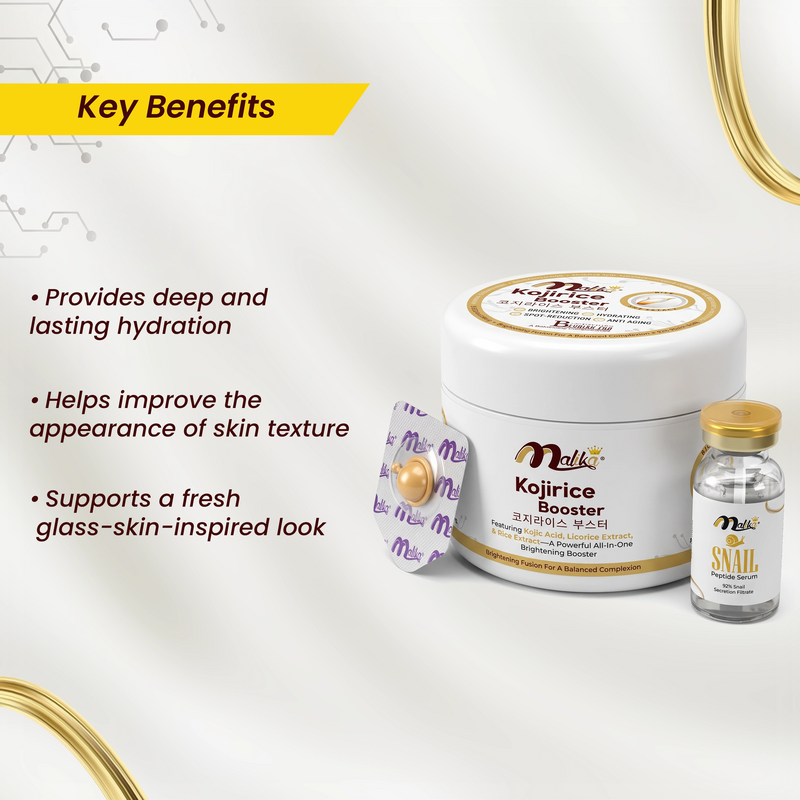 Glass Skin Kit 3 in 1 – Kojirice Cream, Serum & Capsule