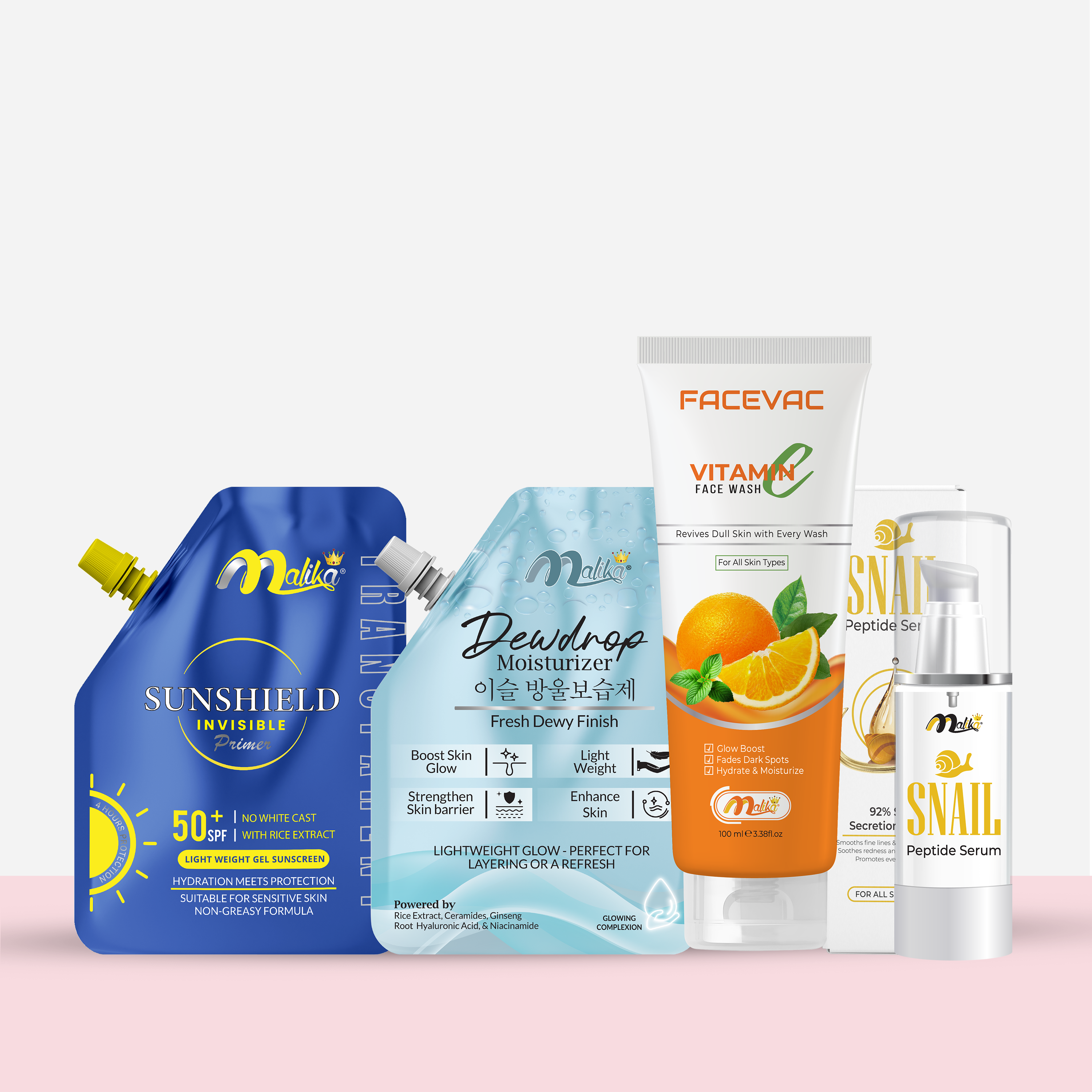 Korean Glass Skin + Sun Protection